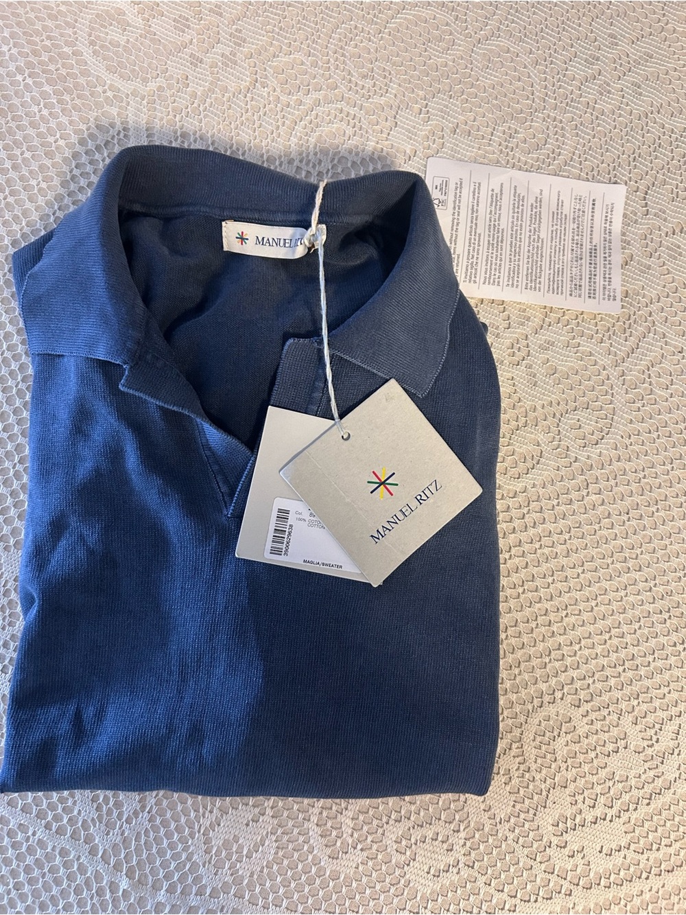 Manuel Ritz Classic Navy Blue Polo